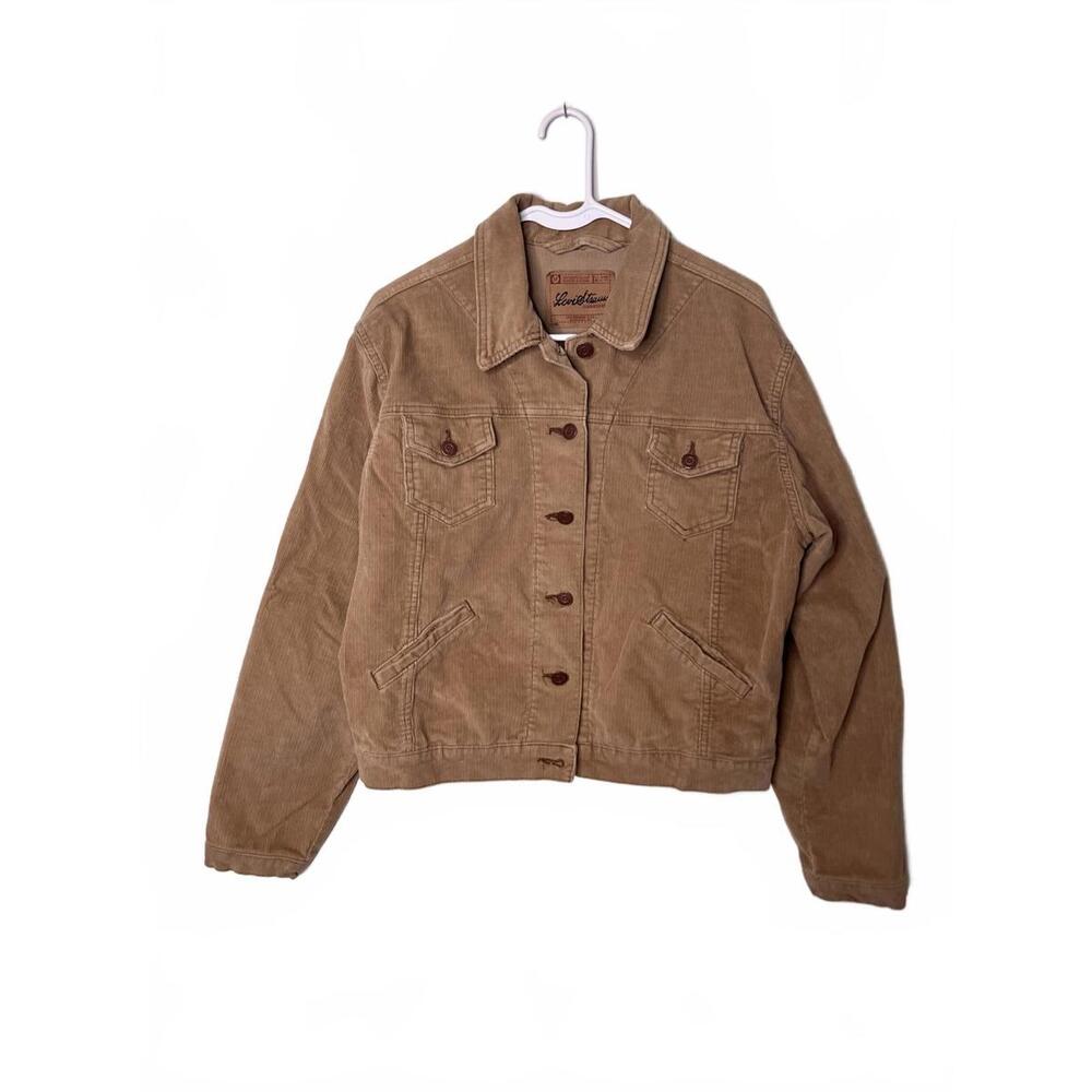 Levi Strauss Tan Corderoy‎ Women’s Trucker Jacket - L (12/14)